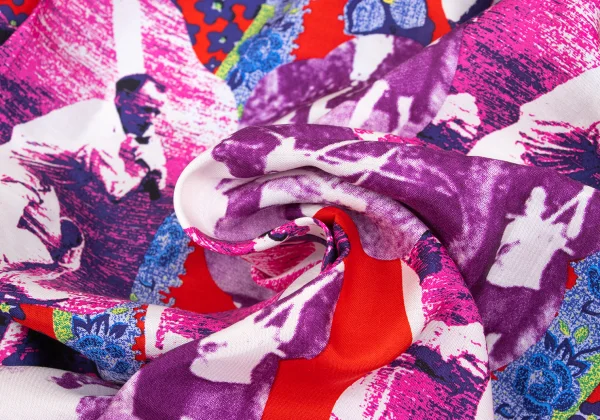 COMME des GARCONS HOMME PLUS Silk Graphic Printed Short Sleeve Shirt K-167537_013