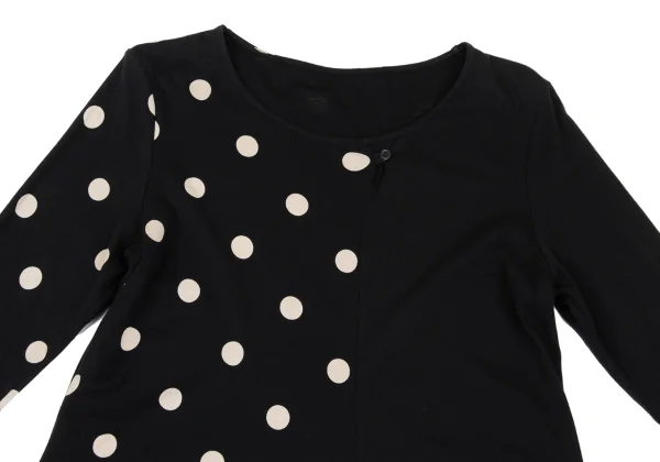 Yohji Yamamoto NOIR Dot Printed Switching T-shirt K-167541_003
