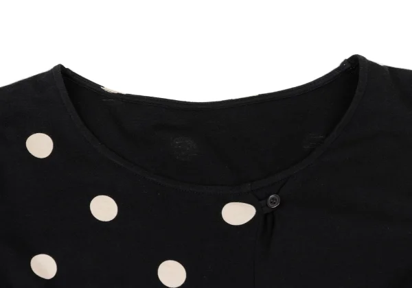 Yohji Yamamoto NOIR Dot Printed Switching T-shirt K-167541_004