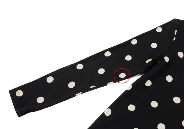 Yohji Yamamoto NOIR Dot Printed Switching T-shirt K-167541_007