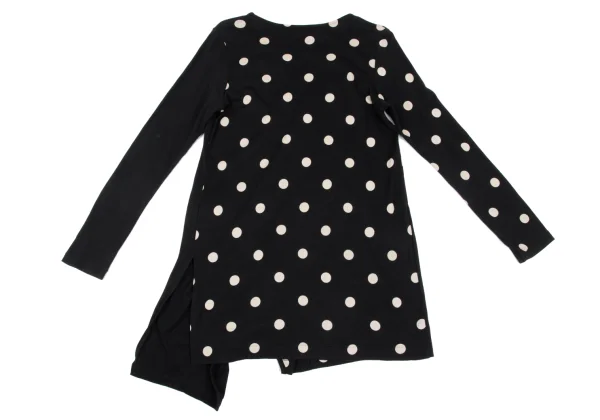 Yohji Yamamoto NOIR Dot Printed Switching T-shirt K-167541_017