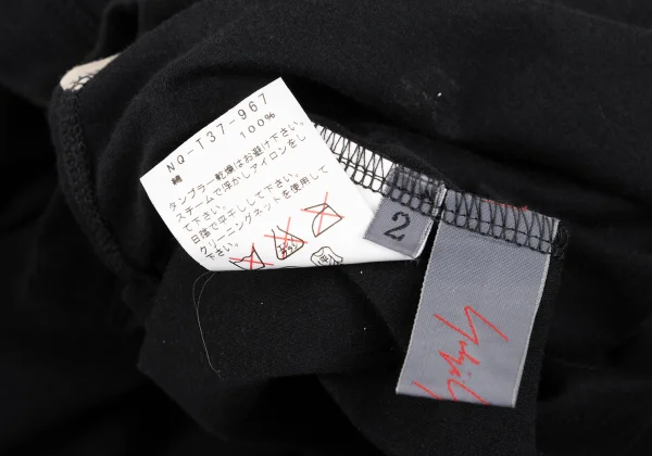 Yohji Yamamoto NOIR Dot Printed Switching T-shirt K-167541_020