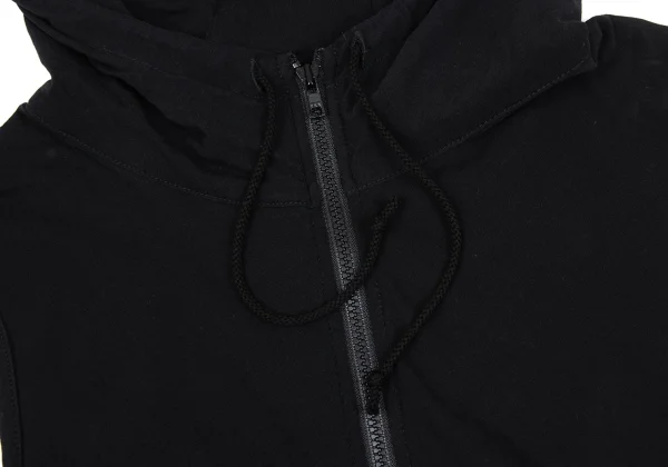 Yohji Yamamoto NOIR Cotton Sleeveless Zip Hoodie K-167543_005