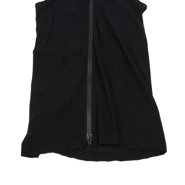Yohji Yamamoto NOIR Cotton Sleeveless Zip Hoodie K-167543_007