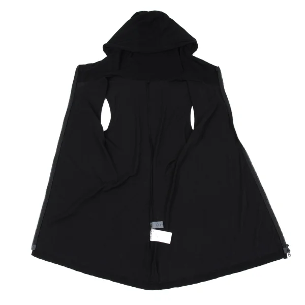 Yohji Yamamoto NOIR Cotton Sleeveless Zip Hoodie K-167543_009