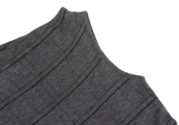 Yohji Yamamoto NOIR Stripe Asymmetry Sleeveless Dress K-167544_007