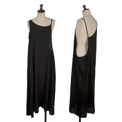 Yohji Yamamoto NOIR Tencell Asymmetry Sleeveless Dress