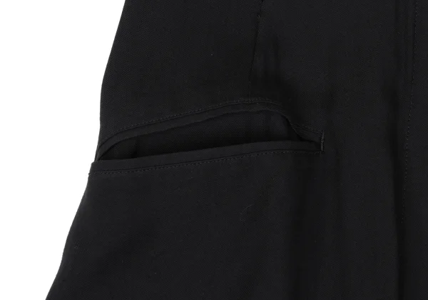 Yohji Yamamoto NOIR Rayon Back Cut-off Drape Sleeveless Jacket K-167546_009