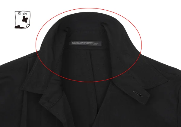 Yohji Yamamoto NOIR Crepe de Chine Tuck Shirt Dress K-167547_005