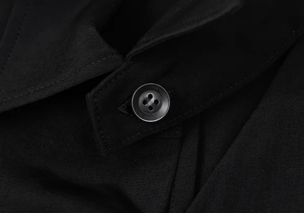 Yohji Yamamoto NOIR Crepe de Chine Tuck Shirt Dress K-167547_007