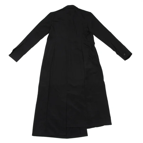 Yohji Yamamoto NOIR Crepe de Chine Tuck Shirt Dress K-167547_015
