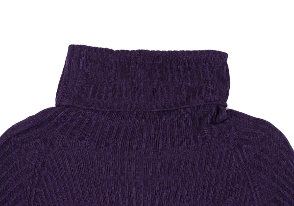 RAGNE KIKAS Yohji Yamamoto Rayon High-neck Rib Knit Sweater K-167555_003