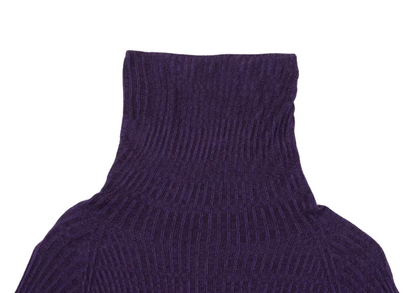 RAGNE KIKAS Yohji Yamamoto Rayon High-neck Rib Knit Sweater K-167555_004