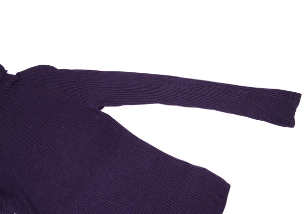 RAGNE KIKAS Yohji Yamamoto Rayon High-neck Rib Knit Sweater K-167555_005