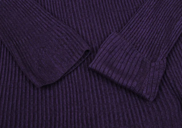 RAGNE KIKAS Yohji Yamamoto Rayon High-neck Rib Knit Sweater K-167555_006