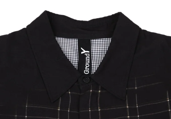 Ground Y×Yasuto Sasada Graphic Print Switching Check Shirt K-167556_003