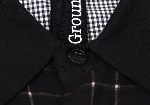Ground Y×Yasuto Sasada Graphic Print Switching Check Shirt K-167556_004