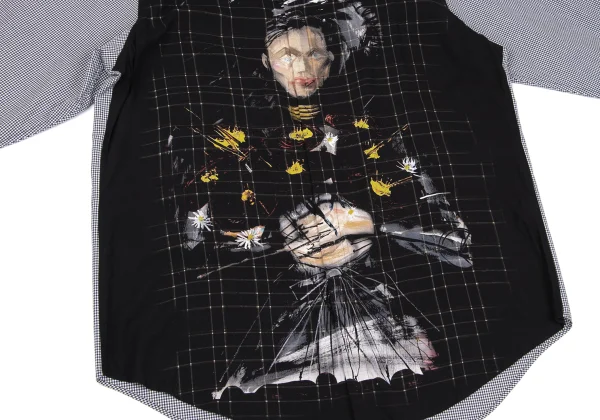 Ground Y×Yasuto Sasada Graphic Print Switching Check Shirt K-167556_007