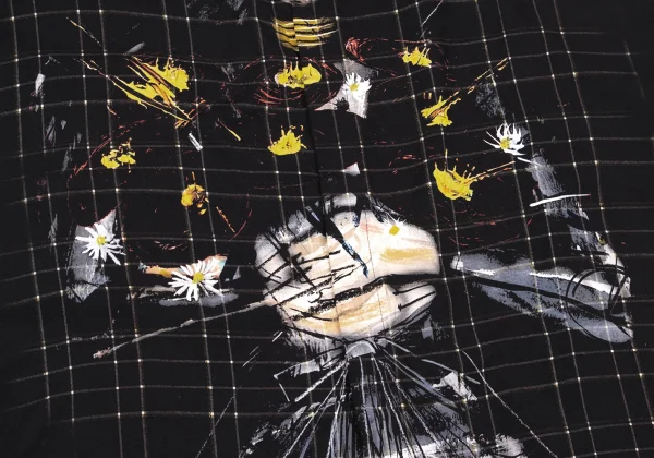 Ground Y×Yasuto Sasada Graphic Print Switching Check Shirt K-167556_009