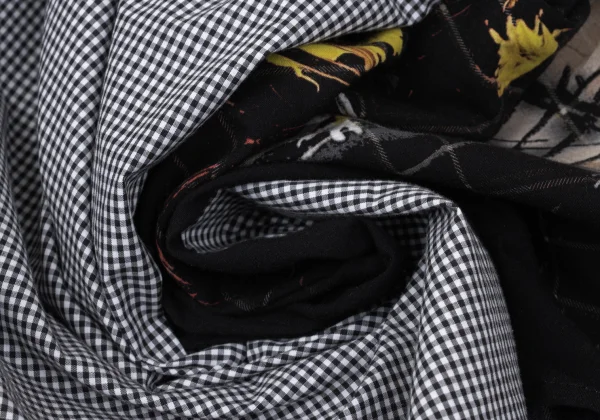 Ground Y×Yasuto Sasada Graphic Print Switching Check Shirt K-167556_014