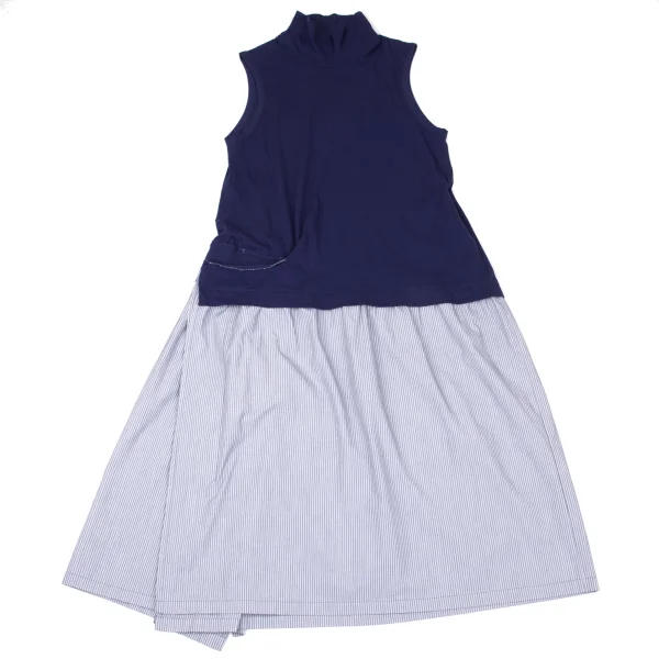 Ground Y Cotton Striped Switching Sleeveless Dress K-167557_002