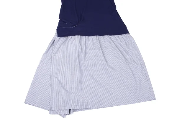 Ground Y Cotton Striped Switching Sleeveless Dress K-167557_010