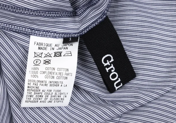 Ground Y Cotton Striped Switching Sleeveless Dress K-167557_017