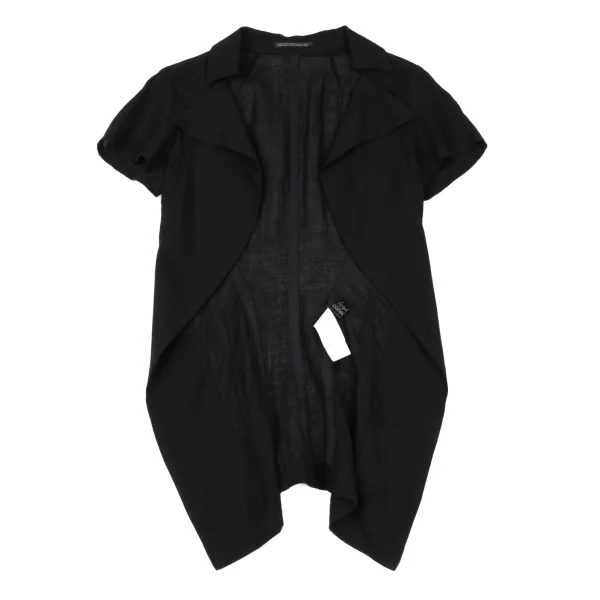 Yohji Yamamoto collections Linen Buttonless Shirt Jacket K-167558_002
