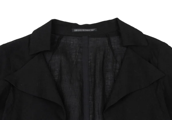 Yohji Yamamoto collections Linen Buttonless Shirt Jacket K-167558_004