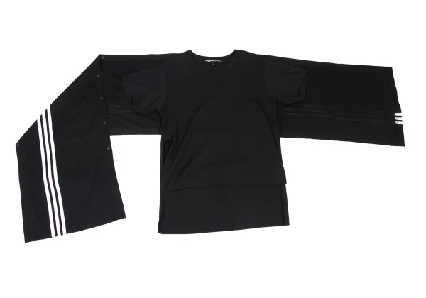 Y-3 Multi Button Wrap Design T Shirt K-167559_002