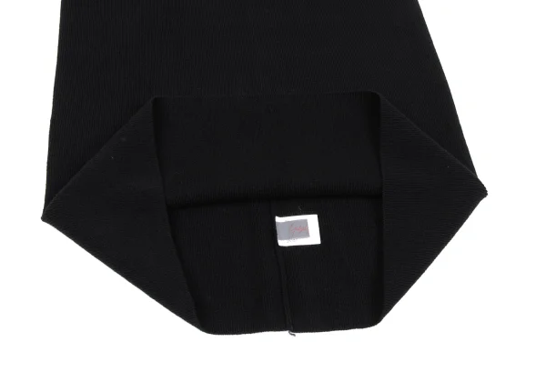 Yohji Yamamoto NOIR Cashmere Blended Wool Rib Knit Snood K-167562_008