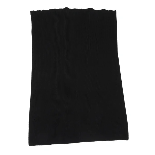 Yohji Yamamoto NOIR Cashmere Blended Wool Rib Knit Snood K-167562_009