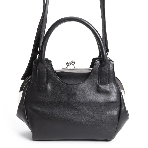Yohji Yamamoto NOIR Clasp Leather Handbag K-167563_003
