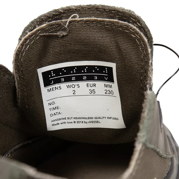 Y's × xVessel Dial Lace Up Canvas Sneakers K-167564_018