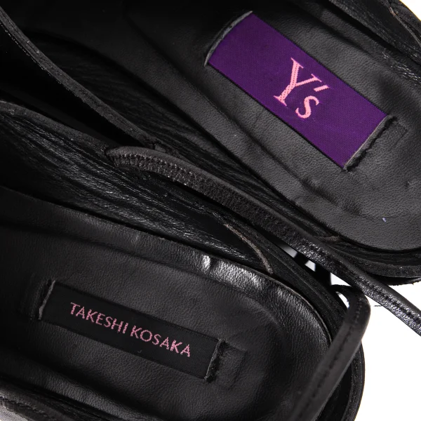 TAKESHI KOSAKA by Y's Pink Label Strap Leather mule K-167565_011