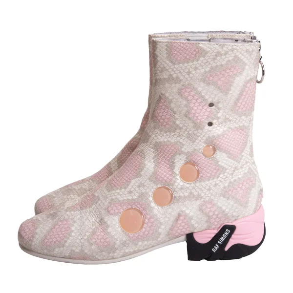 RAF SIMONS Runner SOLARIS-21 HIGH Snake Printed Sneakers K-167572_004