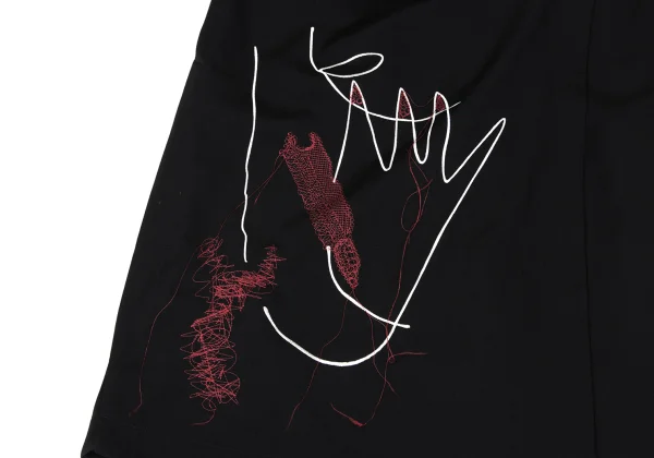 Yohji Yamamoto POUR HOMME×Rie Miyazawa Wool Gaba Embroidery Pants K-167575_002