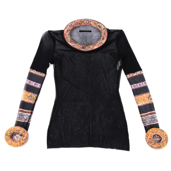 Jean Paul GAULTIER FEMME Padded Design Mesh Top K-167579_002