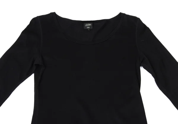 Jean Paul GAULTIER FEMME Cotton Detachable Vinyl Pocket Hem Design Top K-167580_003