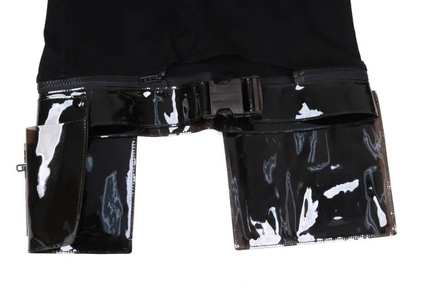 Jean Paul GAULTIER FEMME Cotton Detachable Vinyl Pocket Hem Design Top K-167580_008