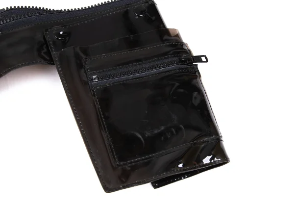 Jean Paul GAULTIER FEMME Cotton Detachable Vinyl Pocket Hem Design Top K-167580_012