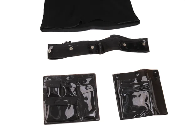 Jean Paul GAULTIER FEMME Cotton Detachable Vinyl Pocket Hem Design Top K-167580_013