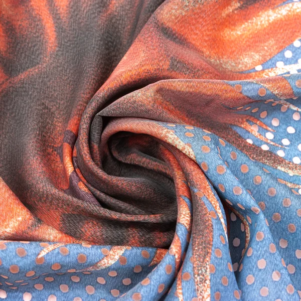 Jean Paul GAULTIER Rayon Poly Logo Heart Print Scarf K-167584_006