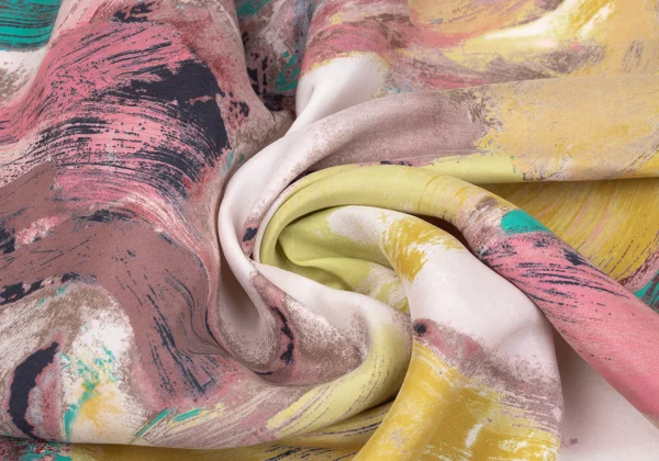 Jean Paul GAULTIER Silk Paint Graphic Printed Scarf K-167588_006