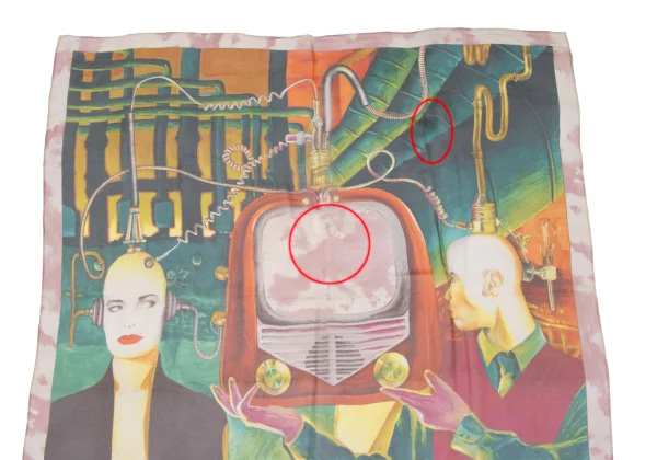 Jean Paul GAULTIER Graphic Printed Chiffon Scarf K-167591_002