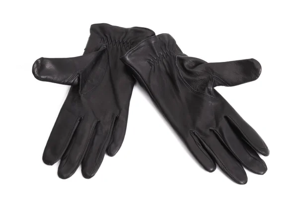 Jean Paul GAULTIER Metal Plate Leather Groves K-167597_004