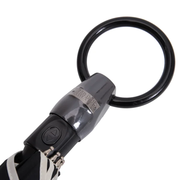 ジャンポールゴルチエJean Paul GAULTIER ワンプッシュボーダー傘 黒