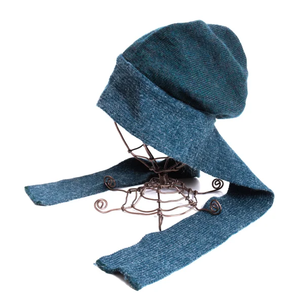 JPG by GAULTIER Scarf Design Knit Beanie Blue  K-167601_001