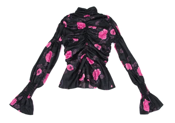 FETICO EMI FUNAYAMA Floral Shirred Design Top K-167607_002