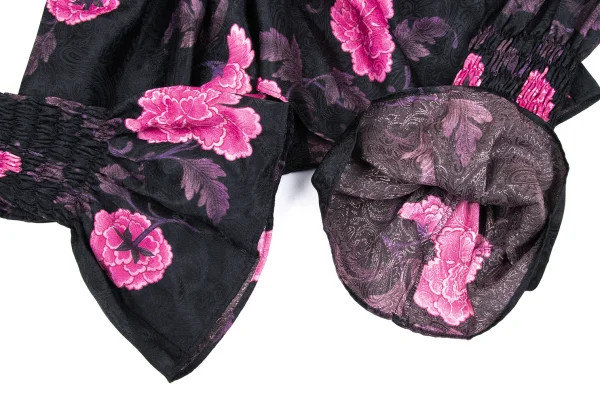 FETICO EMI FUNAYAMA Floral Shirred Design Top K-167607_007